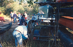 Parking area at the Radford take-out