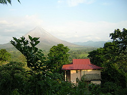 Lost Iguana villa (our home)  with Arenal Volcano 