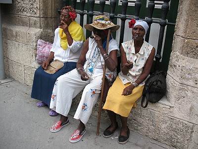 Old women with cigars...Havana