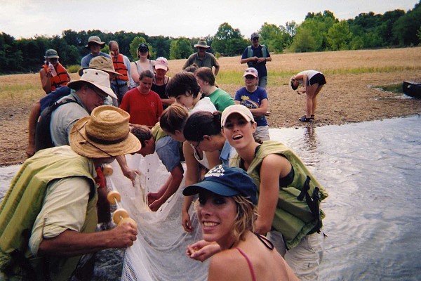 Dr. Randall Haddock leading another study of the Cahaba River