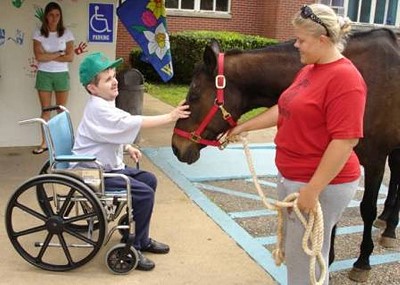 Horse therapy at the Perry County Nursing Home