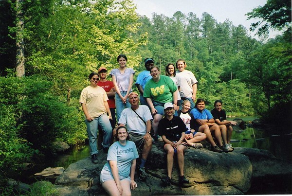 Judson students at Cahaba River Preserve, Bibb County, AL