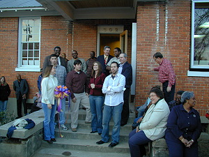 Team members are recognized for their fine work on the Learning Center