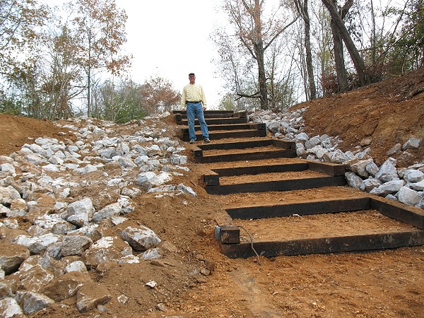 Thomas Wilson at top of ramp