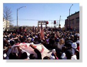 Crowd at Bridge Crossing Jubilee