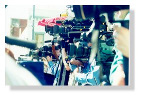 TV media row (photo by Sandy Jones)