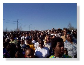Jubilee crowd on Pettus Bridge