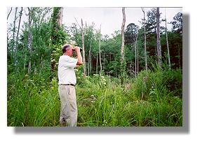 Thomas Wilson birding in the "Mitchell
