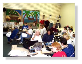 Judson Collelge group in Water Watch workshop in the Old Cahawba Historical Building
